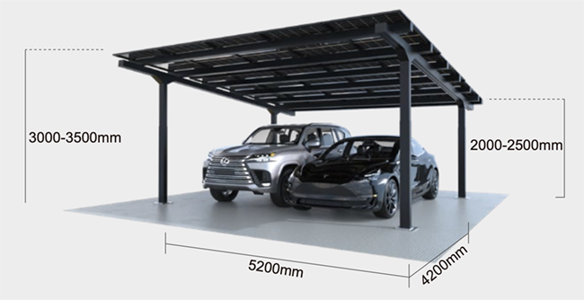 goodwe carport double dimensions