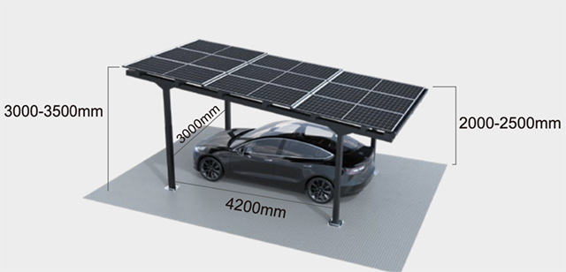 goodwe carport single dimensions